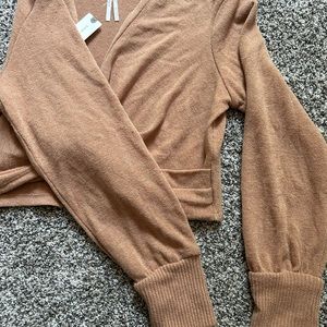 Anthropologie Tan Crop Sweater, BRAND NEW, Tag still on!